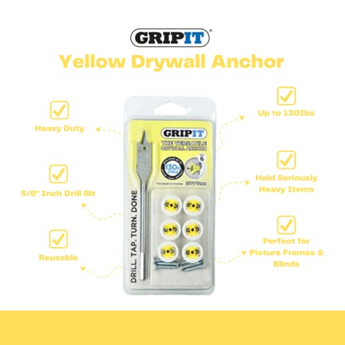 Gripit GIDWYE Yellow Drywall Anchors thumb #1