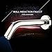 FRTENMXZ Bathroom Faucet Gold Wall Mount Sensor Faucet Automatic Hands Free Touch Sensor Bathroom Sink Tap(Chrome)