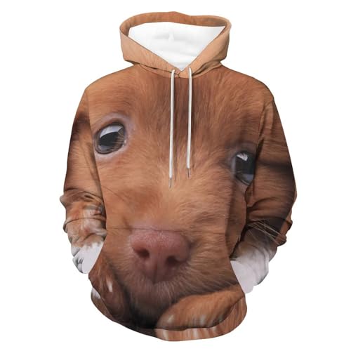 Sweat à capuche chien mignon idéal pour vos sorties décontractées en ville et week-ends