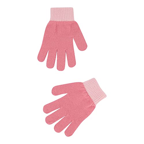 Concept One Disney Minnie Mouse Beanie Hat And Gloves Set, Kids Pom Knitted Winter Cap With Tassels And Matching Mittens, Pink, One Size #TOP4