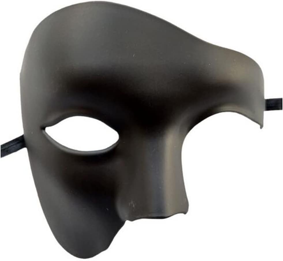 Chickwin Masquerade Masks for Men, Silver Venetian Mask Vintage Phantom of The Opera Mask, Adult Half Face Party Mask for Halloween Christmas Mardi Gras Costume Wedding Cosplay Party