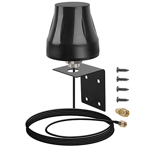 Nelawya WiFi Antenna Outdoor 2.4GHz 5GHz 5.8GHz 5dBi RP-SMA SMA Male Antenna for WiFi Router Hotspot USB WiFi Adapter Wireless Security Camera Surveillance Recorde Rear View Backup Camera Antenna