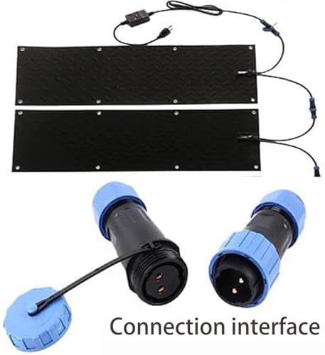 Heated Snow Melting Mat for Stairs & Walkways, Non-Slip Outdoor Heated Mat, 10x15/30/48In Winter Safety Solution for Driveways, Decks, Sidewalks & Entrances