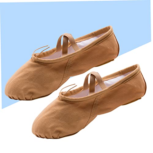 Amosfun 3 Pairs Dance Shoes Ballet Shoes for Girls Girl Ballet Shoes Girls Slipper Girls Ballet Flats Non Slip Dancing Shoes Jazz Shoes Princess Ballet Shoes Ballet Practice Shoes4