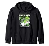 Rick & Morty Portal Gun Binary Code Schematics Poster Zip Hoodie