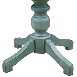 Roundhillfurnitureprato5piecerounddiningtablesetwithcrossbackchairsantiqueblueandweatheredwalnut Urban Country Home Decor Roundhill furniture prato 5 piece round dining table set with cross back chairs antique blue and weathered walnut urban country home decor