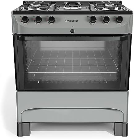 Fogão Mueller titânio 5 Bocas com mesa esmaltada e acendimento Mf...