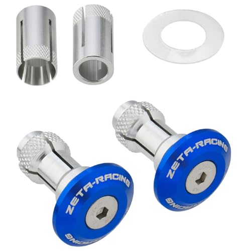 Zeta 29mm Bar End Plugs - Blue