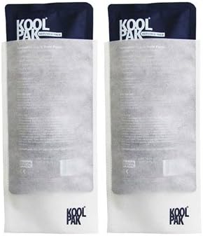 Koolpak Luxury Reusable Hot & Cold Gel Pack Large (12 x 29cm) with Non-Woven Sleeve - Twin Set
