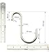 6 Pack 4.8 Inch Heavy Duty Solid Stainless Steel S Hook S Shape Durable Hanging Hooks for Heavy Items Tools, Auto Parts, Bicycle, Tires, Hoses.