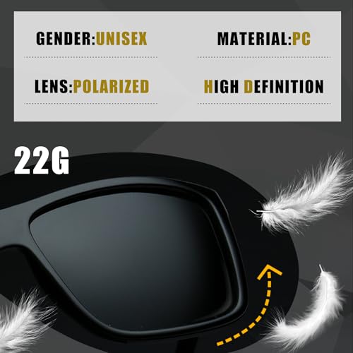 Polarized Sunglasses for Men Driving Square Frame Driving4