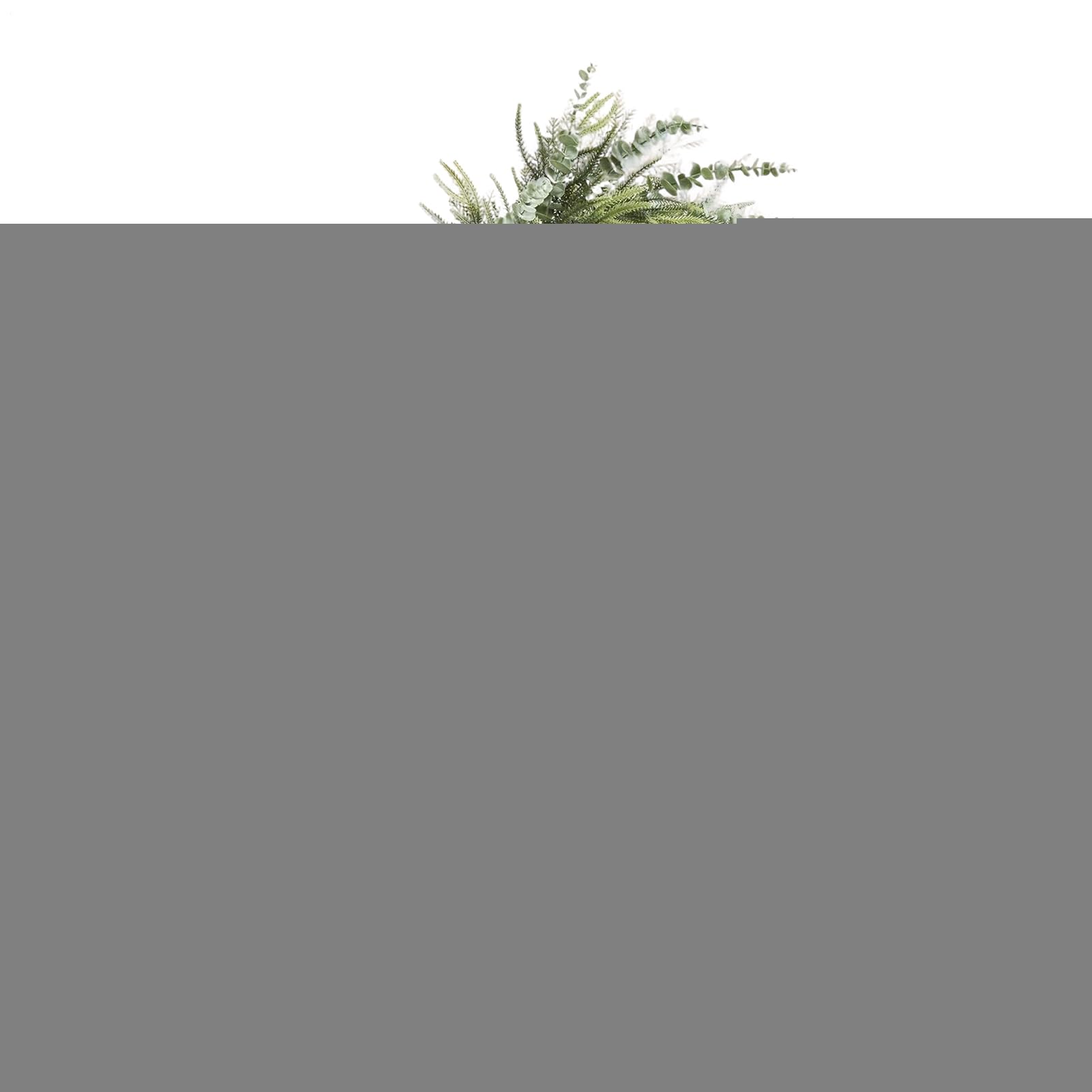 Guirnalda De Pino Artificial Realista, Suave Y Gruesa, Verde Invernal