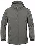 Diese Softshelljacke für Herren eignet sich für Outdoor-Sportarten im Frühjahr, Herbst und Winter wie Wandern, Camping, Jagen und Angeln uws.