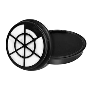 Smilefil 2PCS Foam Filter Kit for Russell Hobbs RHCV1611 Compact XS Cylinder 1.5L Vacuum Cleaner RHFILTCV1611 Dust Tank Filter Replacement Part