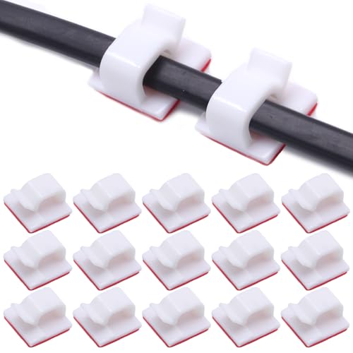 Clips de câble adhésifs muraux avec fixation forte pour gestion des fils PC
