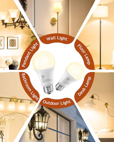 Image of TJOY LED Light Bulbs, 100 Watt Equivalent A19, Soft Warm White 3000K | 12 Pack 15W 1500 Lumens, E26 Standard Base, Energy Saving Lightbulbs, Non Dimmable Lamp for Home Bedroom Kitchen