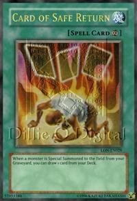 Amazon.com: Yu-Gi-Oh! - Card of Safe Return (HL07-EN005) - Hobby League  Season 7 - Promo Edition