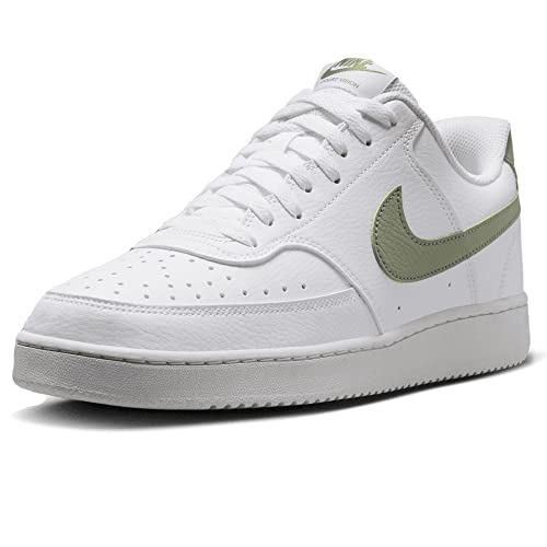 Nike Sneakers Court Vision Low Next Nature, Blanc et vert., 43 EU