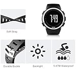 EZON Men's Digital Watch,Step Counter for Walking,Waterproof Pedometer Watches with Calories Stopwatch Chime-Non Bluetooth,Practical Choice for Mobile-Free Fitness Enthusiasts - Image 4