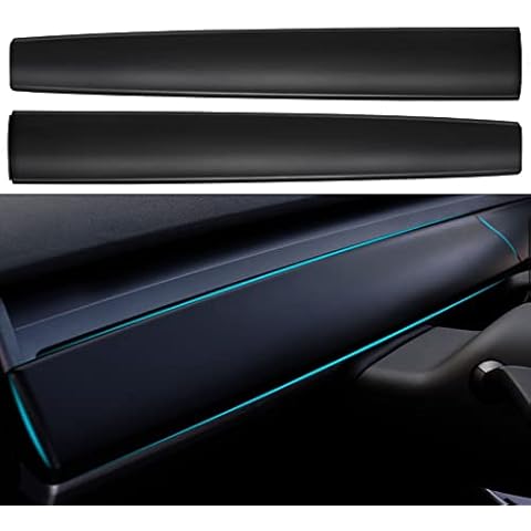 TAPTES for Model 3 Model Y Dashboard Cover Wrap Protective,Interior Decoration Dash,for Model 3 Model Y Accessories Dashboard Trim Compatible with 2022 2021 2020 2019 (Matte Carbon Fiber) Cover