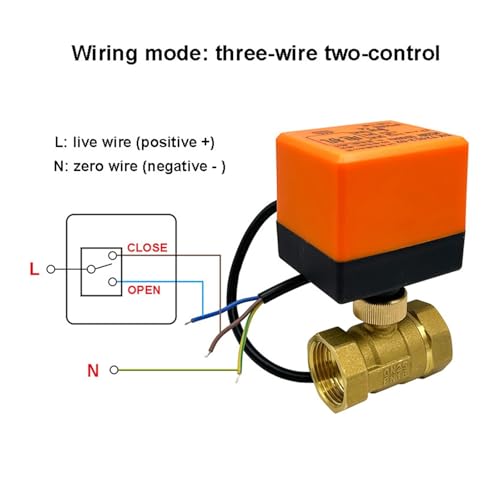 Vanne électrique en laiton DN15 pour automatiser le chauffage domestique