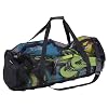 Leberna Extra grote mesh plunjezak voor duiken, snorkelen, zwemmen en kamperen, opvouwbare oversized strandplunjezak met…