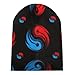 Fashion Beanie Caps with Adjustable Band Oversized Hat Cap Soft Touch Windproof Headwear Skull Cap for Ski Skat Travel, Multipurpose Scarf Hat, Tai Chi Yin Yang Red Blue
