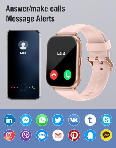 Smart Watch for iOS and Android Phones IP68 Waterproof, Fitness Tracker Watch with Heart Rate/Sleep Monitor Steps Tracker Calories Counter Smartwatch for Men Women