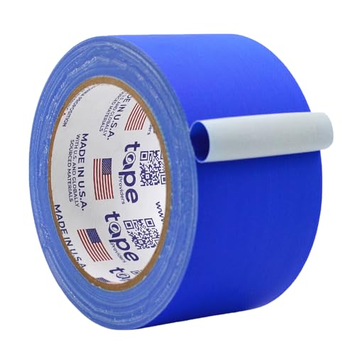 Image of WOD GTC12 Gaffer Tape, Dark Blue Low Gloss Finish Film, 2.5 inch x 60 ft. (Pack of 20) Residue Free, Non Reflective Cloth Fabric, Secure Cords, Water Resistant, Photography, Filming Backdrop