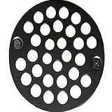 LASCO 03-1371 4-Inch Shower Drain Grate with Two Screws, Chrome Plated