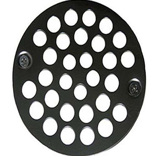 LASCO 03-1371 4-Inch Shower Drain Grate with Two Screws, Chrome Plated