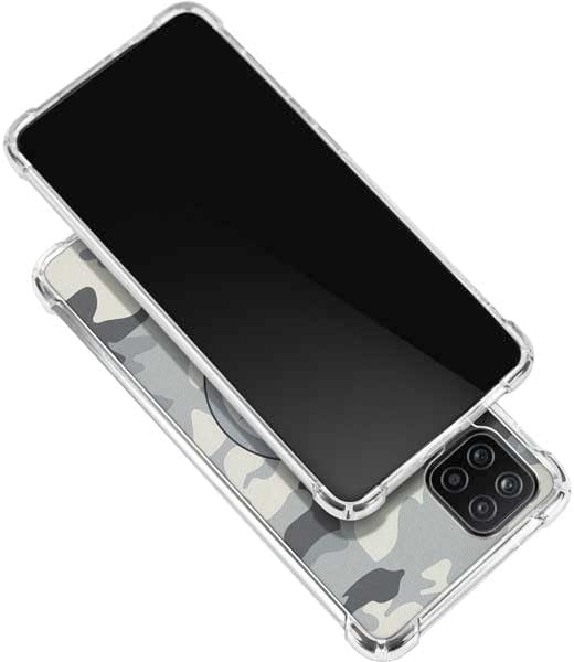 Skinit Clear Phone Case Compatible with Galaxy A12 - Officially Licensed NFL Pittsburgh Steelers Camo Design