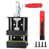 MistyBrew Golf Club Vice for Regripping with Heavy-Duty Aluminum Vise Clamp & Hook Knife - Quick Release Shaft Clamp | Golf Grip Removal & Replacement Tool Perfect for Pro & Amateur Golfers