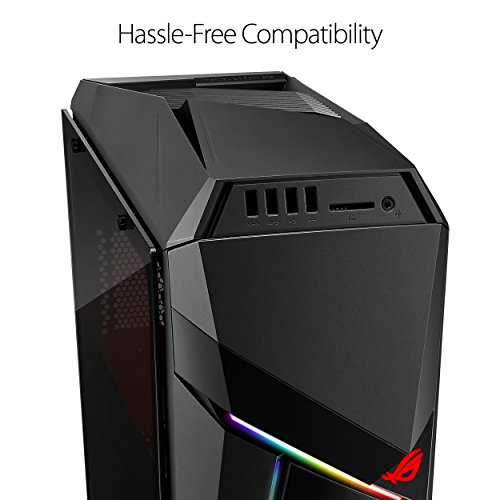Rog Strix Gaming Pc Desktop Gl12cm Overclocked Intel Core I7 8700k Nvidia Geforce Gtx 1070 8gb 16gb Ddr4 Ram 256gb Ssd 1tb Hdd Windows 10 Vr Ready Black Grey Gl12cm Ds771 Buy Online