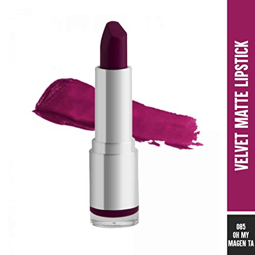 Image of Colorbar Velvet Matte Lipstick, Oh My Magenta 1, 4.2g | Smudgeproof | Creamy matte finish | Lasts upto 5 hrs | Enriched with Vitamin E, Jojoba Oil and Shea Butter | Suitable for all skin types