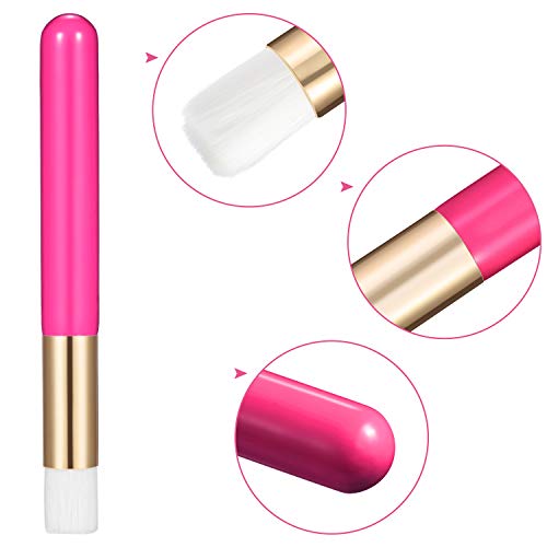 Brosse extensions de cils rose rouge pour routine beauté - 3