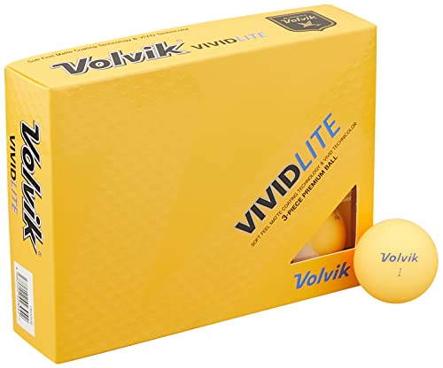 Volvik(ボルビック) ゴルフボール VOLVIK VIVID VOLVIK VIVID LITE シャーベットオレンジ (1ダース) オレンジ 1枚目