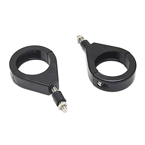 ATORSE Turn Signal Light 41mm Relocation Bracket Clamps Mount Compatible with Harle-y Black