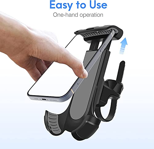 Asunby Bike Phone Mount 360°Rotatable Bike Phone Holder For Handlebars, Motorcycle Phone Mount Compatible With Iphone 14/Galaxy 4.7-6.8'' Phone, Fits Electric/Mountain/Scooter Bikes #TOP3