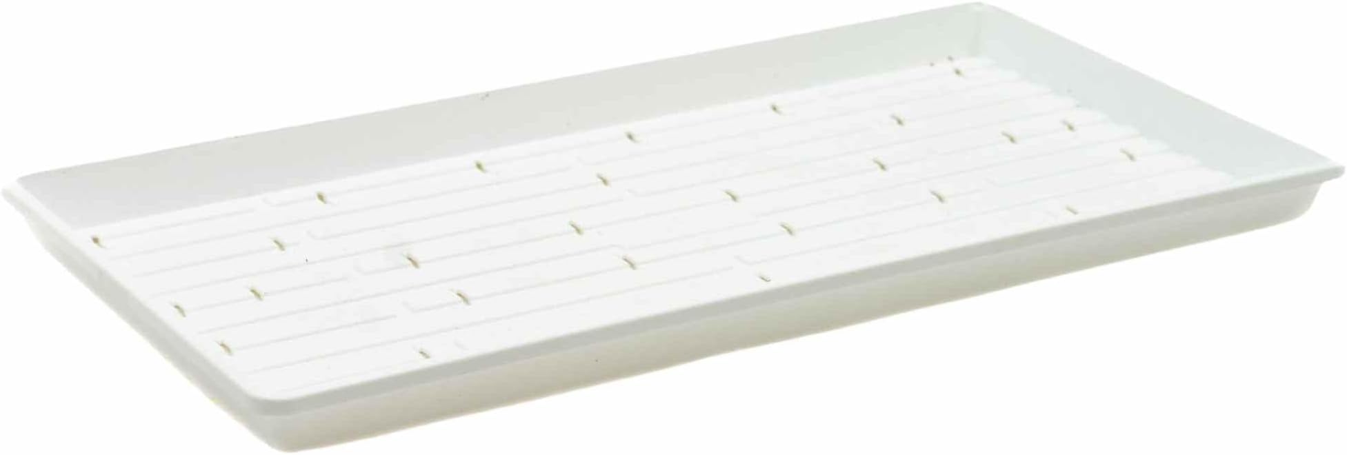 Bootstrap Farmer Microgreen 1020 Trays, White 30 Pack, Extra Strength with Holes Shallow Seed Plant Tray