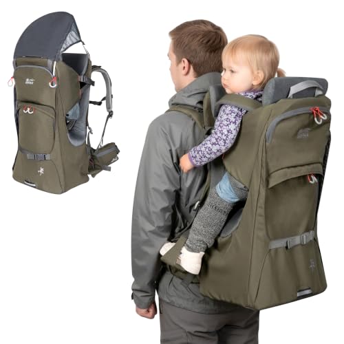 WIPHA Green Baby Carrier Backpack with Sunshade and Storage