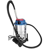 Dedra DED6615 – odkurzacz bezworkowy 1600 W do pracy na sucho/mokro z otrząsaczem filtra, pojemność 30 L, siła ssąca 21 kPa, gniazdo do elektronarzędzi, teleskopowa rura metalowa