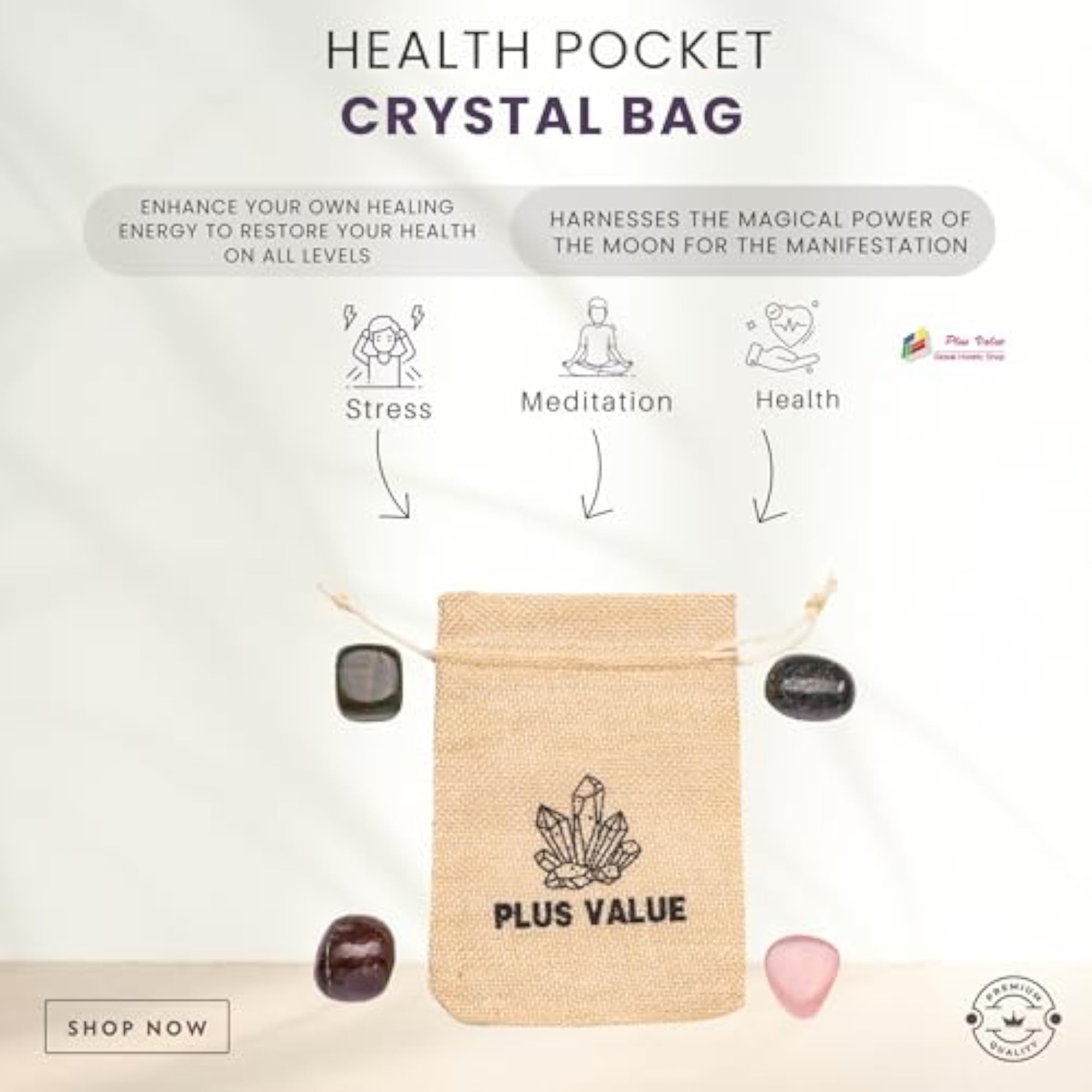 Health Pocket Crystal Bag