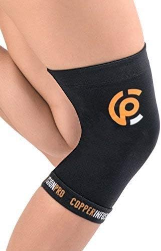 Copper Compression Knee Sleeve Support Brace-Arthritis Relief&Pain-Sports,Gym (XXL)