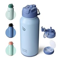 BOTTLE BOTTLE Insulated Water Bottle 950ml Stainless Steel with Straw and Pill Box