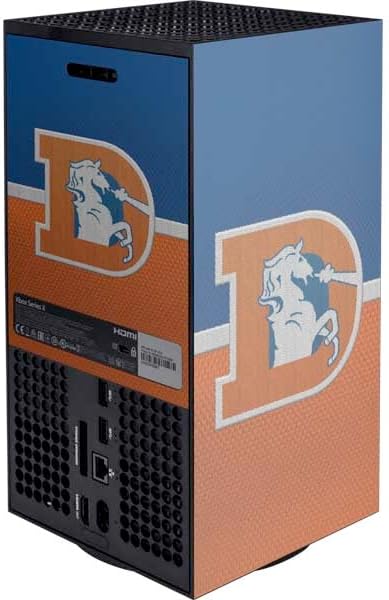 Skinit Decal Gaming Skin Compatible with Xbox Series X Console - Officially Licensed NFL Denver Broncos Vintage Design