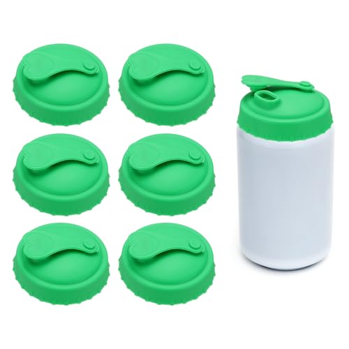 Couvercle canette soda silicone anti-fuite réutilisable vert