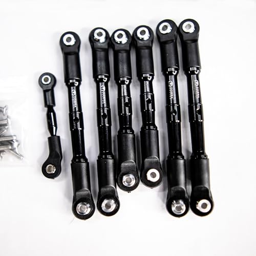 Cobra Racing 4x4 LCG Black Aluminum Turnbuckles for Slash, Rustler