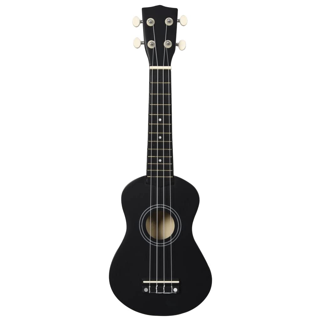 Musikinstrumente – Hobbys & Creative Arts – Sopran-Ukulele-Set mit Tasche für Kinder, schwarz, 53,3 cm