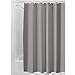 iDesign rideau de douche, rideau douche en polyester imperméable avec ourlet renforcé, rideau de bain lavable de taille 183,0 cm x 183,0 cm, gris